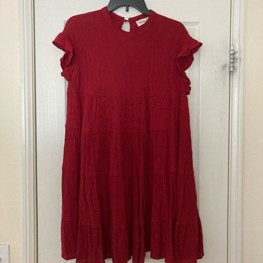 Red Flowy dress